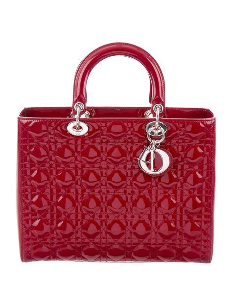 christian dior red purse.